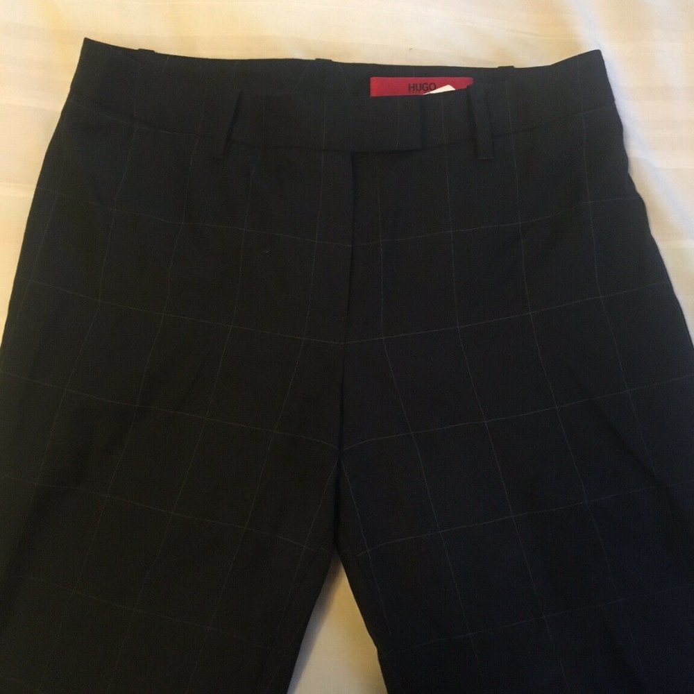 Hugo Boss Women's 100% Wool Navy Trousers